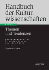 book Handbuch der Kulturwissenschaften: Band 3: Themen und Tendenzen