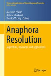 book Anaphora Resolution: Algorithms, Resources, and Applications