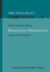 book Renaissance-Humanismus: Lexikon zur Antikerezeption