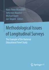 book Methodological Issues of Longitudinal Surveys: The Example of the National Educational Panel Study