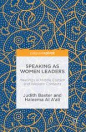 book Speaking as Women Leaders: Meetings in Middle Eastern and Western Contexts