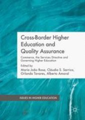 book Cross-Border Higher Education and Quality Assurance: Commerce, the Services Directive and Governing Higher Education