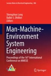 book Man-Machine-Environment System Engineering: Proceedings of the 16th International Conference on MMESE