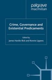 book Crime, Governance and Existential Predicaments