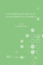 book Contemporary Issues in Development Economics