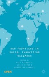 book New Frontiers in Social Innovation Research