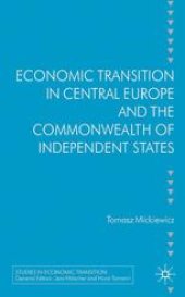 book Economic Transition in Central Europe and the Commonwealth of Independent States