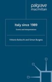 book Italy since 1989: Events and Interpretations