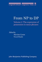 book From NP to DP: Volume 2: The expression of possession in noun phrases