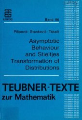 book Asymptotic behaviour and Stieltjes transformation of distributions