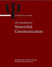 book APA Handbook of Nonverbal Communication