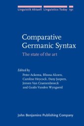 book Comparative Germanic Syntax: The state of the art