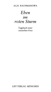 book Ehen im roten Sturm.. Tagebuch einer russischen Frau