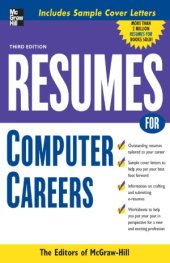 book Resumes for Computer Careers