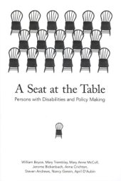 book A Seat at the Table: Persons with Disabilities and Policy Making