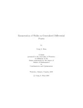 book Enumeration of Walks on Generalized Differential Posets [Master thesis]