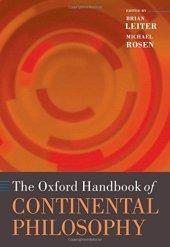 book The Oxford Handbook of Continental Philosophy