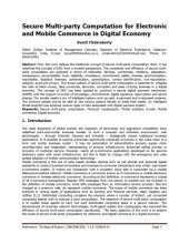 book Secure Multi-party Computation for Electronic and Mobile Commerce in Digital Economy