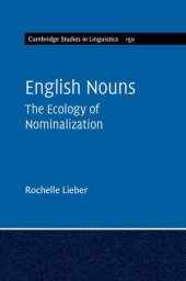 book English Nouns: The Ecology of Nominalization