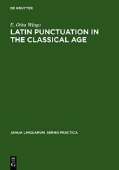 book Latin Punctuation in the Classical Age