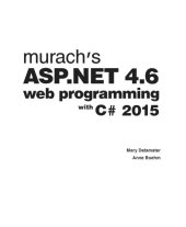 book Murach’s ASP.NET 4.6 web programming with C♯ 2015