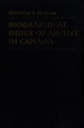 book Biographical Index of Artists in Canada