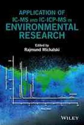 book Application of IC-MS and IC-ICP-MS in environmental research