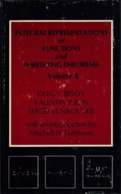 book Integral Representations of Functions and Imbedding Theorems