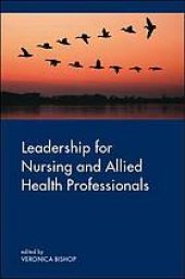 book Leadership for nursing and allied health professions