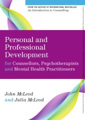 book Personal And Professional Development For Counsellors, Psychotherapists And Mental Health Practitioners