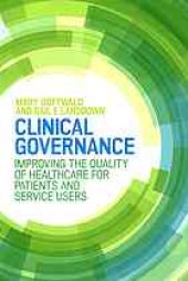 book Clinical Governance: Improving The Quality Of Healthcare For Patients And Service Users