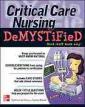 book Critical Care Nursing DeMYSTiFieD