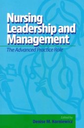 book Nursing leadership and management: the advanced practice role