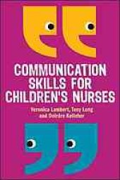 book Communication Skills For Children'S Nurses