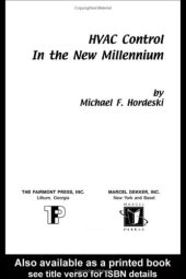 book HVAC control in the new millennium