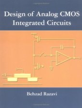 book Design of analog CMOS integrated circuits