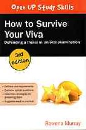 book How to survive your viva: defending a thesis in an oral examination