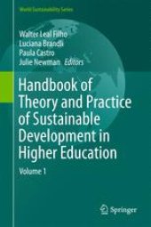 book Handbook of Theory and Practice of Sustainable Development in Higher Education : Volume 1