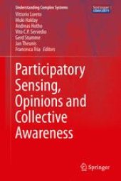 book Participatory Sensing, Opinions and Collective Awareness