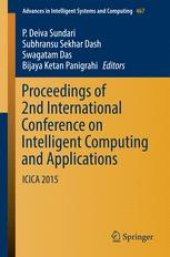 book Proceedings of 2nd International Conference on Intelligent Computing and Applications: ICICA 2015