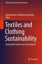 book Textiles and clothing sustainability: sustainable fashion and consumption