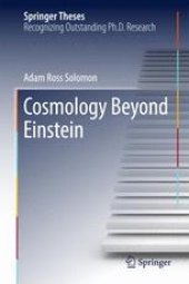 book Cosmology Beyond Einstein