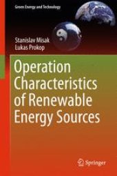 book Operation Characteristics of Renewable Energy Sources