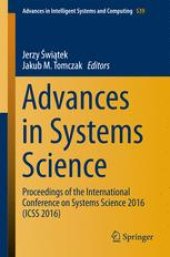 book Advances in Systems Science: Proceedings of the International Conference on Systems Science 2016 (ICSS 2016)