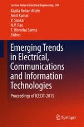 book Emerging Trends in Electrical, Communications and Information Technologies: Proceedings of ICECIT-2015