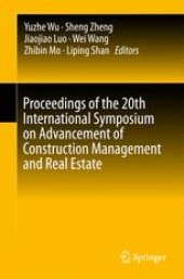 book Proceedings of the 20th International Symposium on Advancement of Construction Management and Real Estate