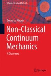 book Non-Classical Continuum Mechanics: A Dictionary