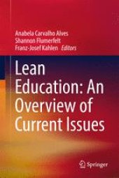 book Lean Education: An Overview of Current Issues