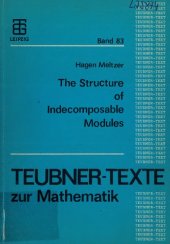 book The structure of indecomposable modules