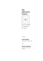 book The Subversive Science: Essays Toward an Ecology of Man